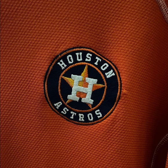 🧚Columbia Orange Quarter-Zip Pullover with Logo V - Picture 2 of 6